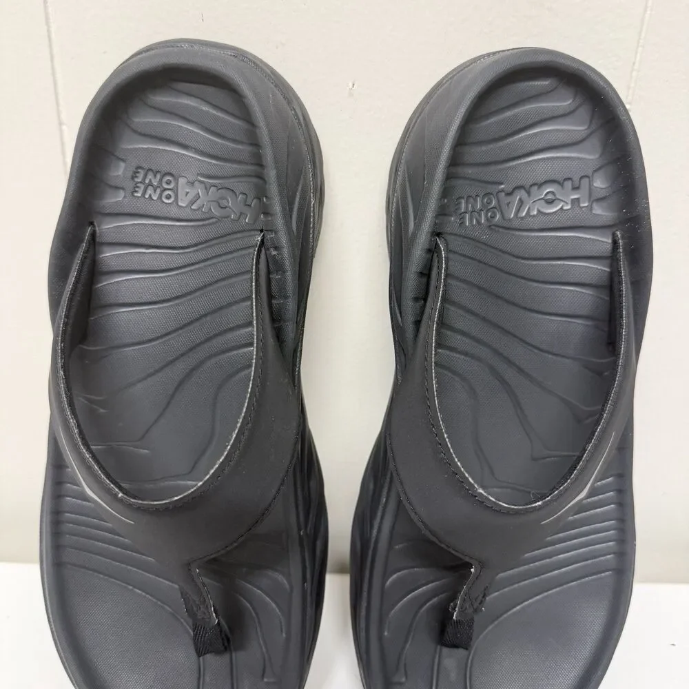 Hoka One One Ora Recovery Thong Sandals Comfort Flip Flop Men 8 Women 10 EUC